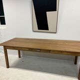 Oak and pine farmhouse table