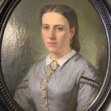 Pair of framed portraits