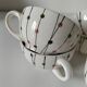 Set of 5 vintage Schramberg mugs – “Sonja” design, 1950s