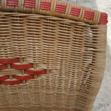 Vintage rattan armchair