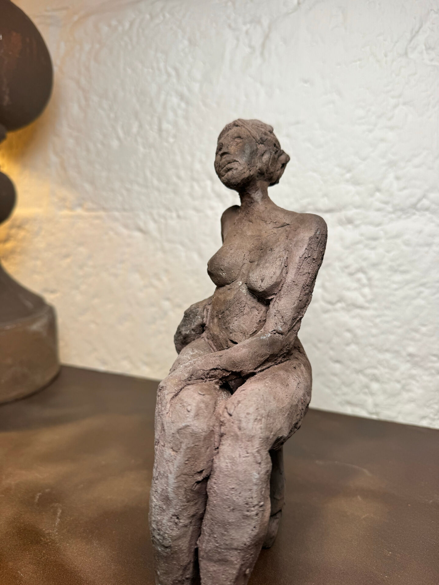 Sculpture étude d’un nu céramique raku