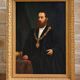 Dutch School 19th Century: Important portrait of a notable – Oil on canvas –