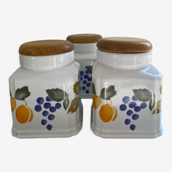 Trio of ceramic pots