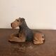 Sculpture Airedale Terrier Par Sandicast Artiste Sandra Brue San Diego 1988
