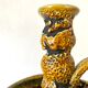 Fat lava ceramic candle holder, 1970s