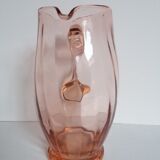 Pitcher pink glass