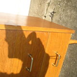 Convenient 3-drawer oak veneer 1970