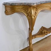Important Wall Console in Gilded Wood, Louis XV style – Early 20th century