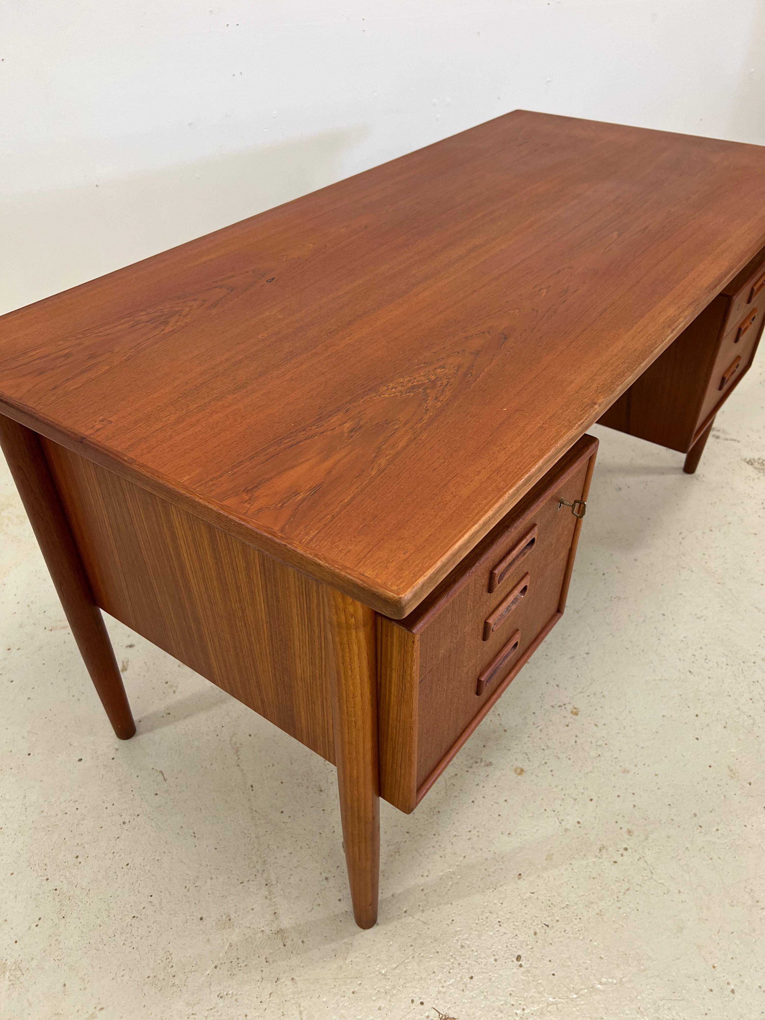 Danish Teak 'Floating-Top' Desk, 1960s.