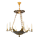 Baguès House. Empire style chandelier in gilded bronze. 1950s.