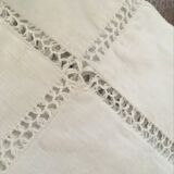 Old pillow taie in L B monogrammed cotton.