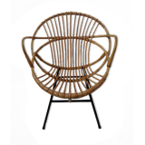 Vintage rattan armchair