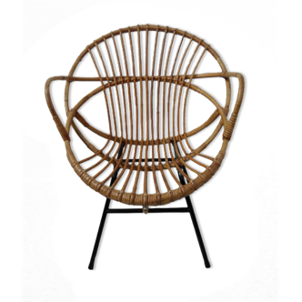 Vintage rattan armchair