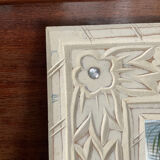 Miroir en bois sculpté