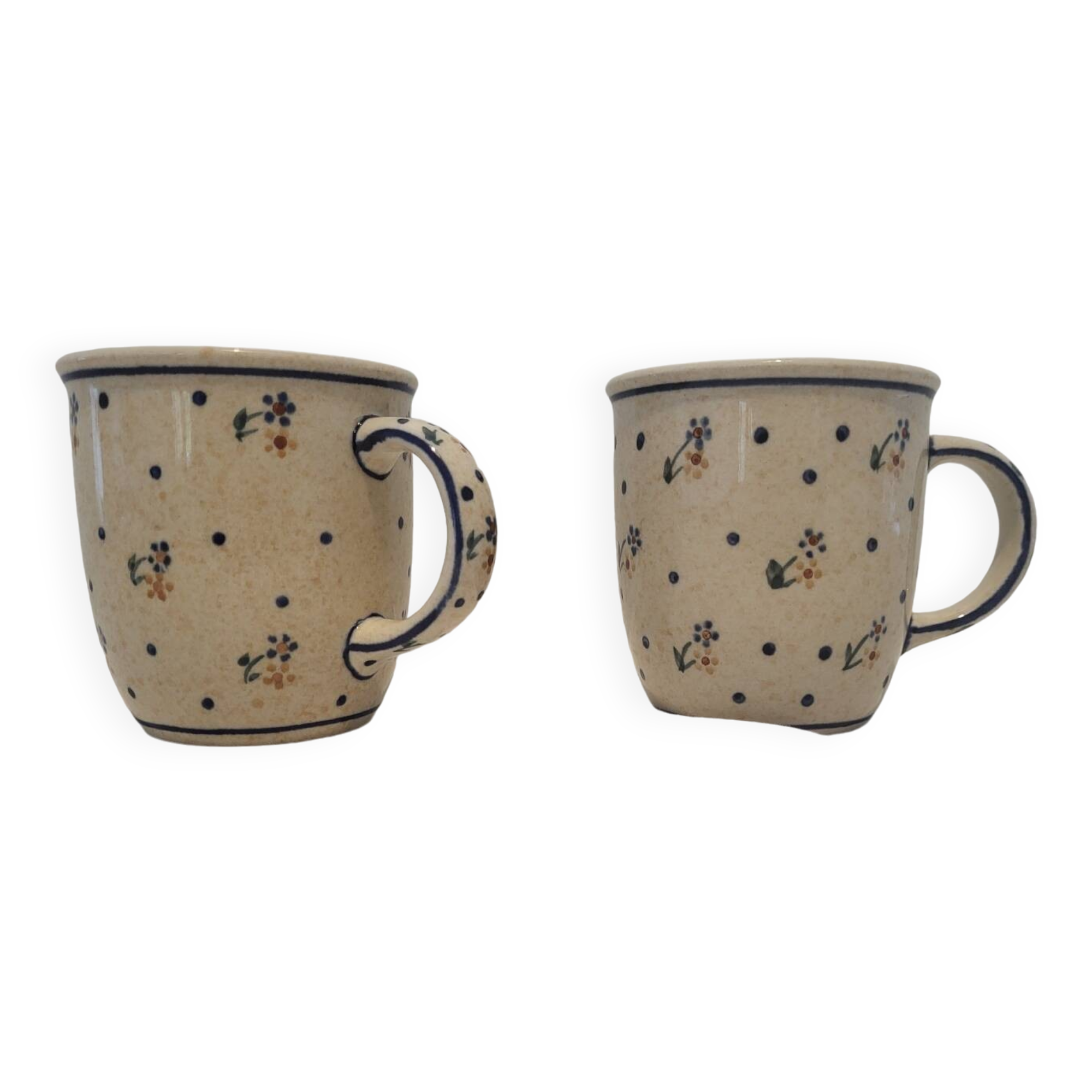 2 Vintage stoneware mugs