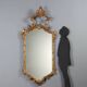 Antique carved and gilded wooden mirror, Italy, 19th century