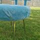Blue moumoute chair Pelfran