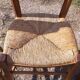 6 antique and mismatched mulched chairs
