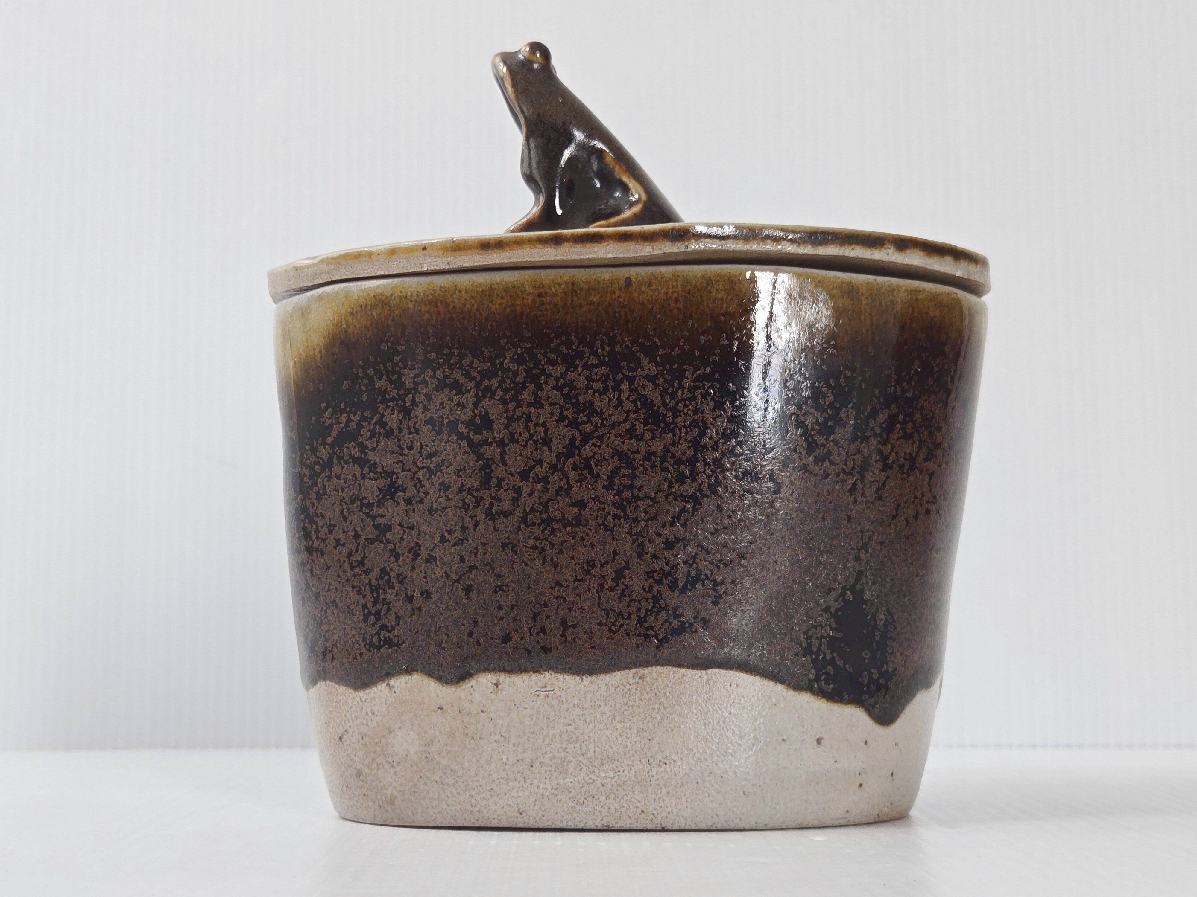 Vintage stoneware candy box