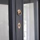 Antique black hexagonal display cabinet – 180 cm