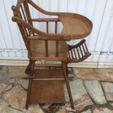 Chaise haute de bébé ancienne