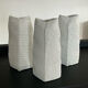 Trio of vintage porcelain vases