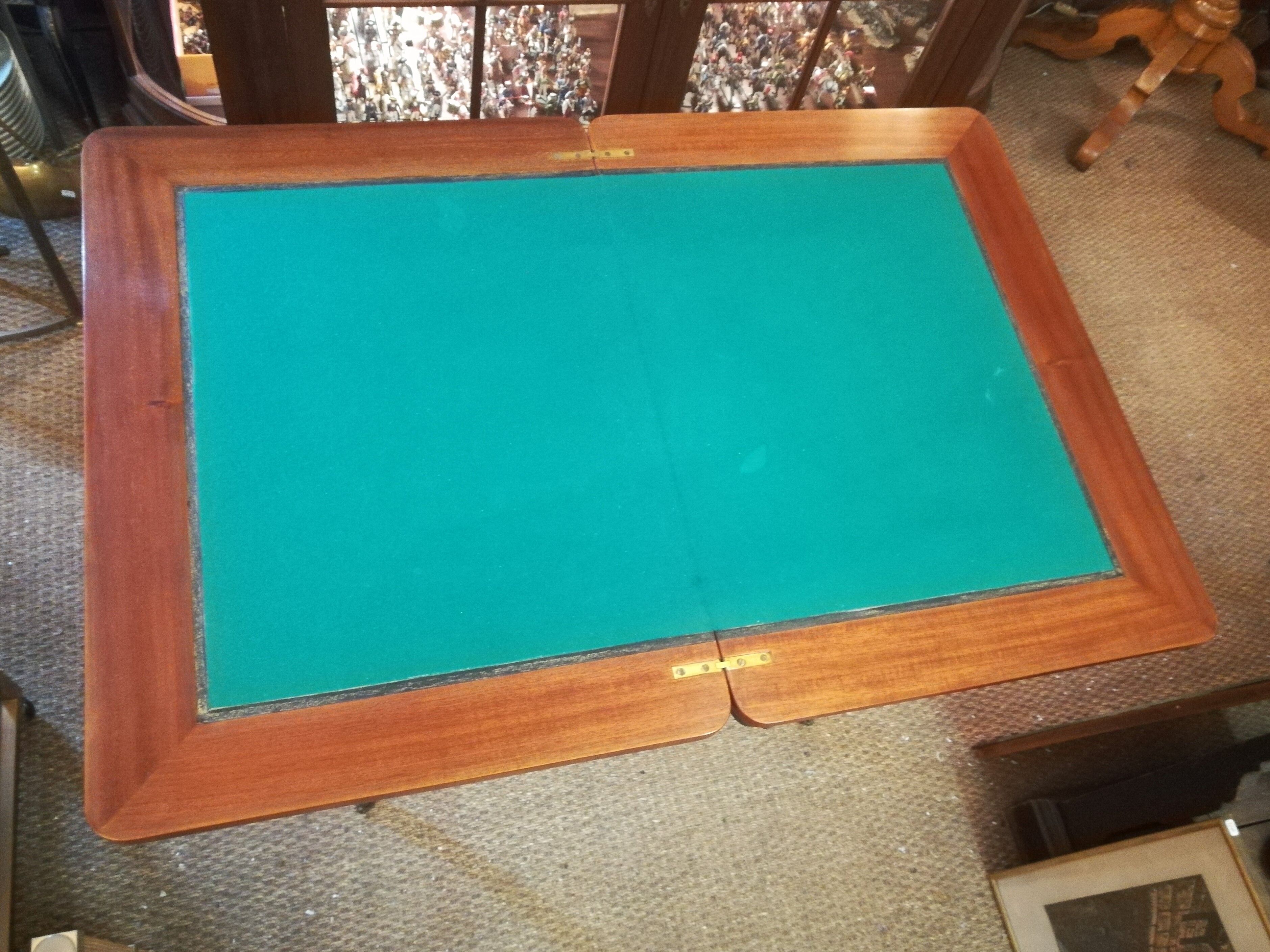 Louis XV style game table in marquetry