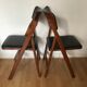 Pair of folding Scandinavian chairs