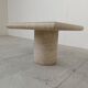 Angelo Mangiarotti Travertine side Table for Up&Up, Italy