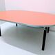 Vintage coffee table in formica / industrial style metal steel