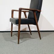 Vintage teak armchair by Josef Hillerband for Wilkhahn 1960s