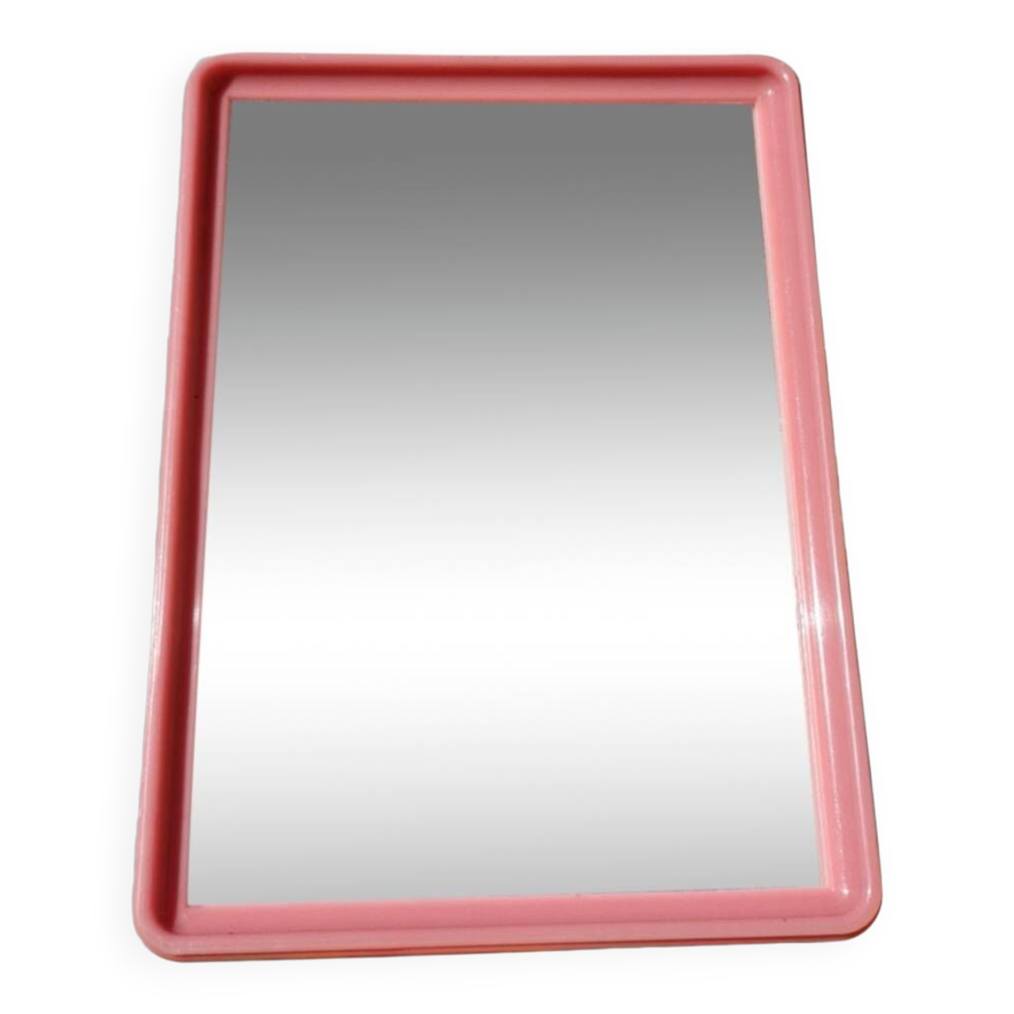 Set of scale and vintage mirror