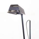 Lampadaire vintage en métal noir, Espagne, 1980