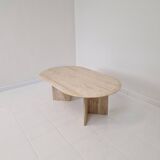 Travertine Coffee or Side Table, Italy 1980s