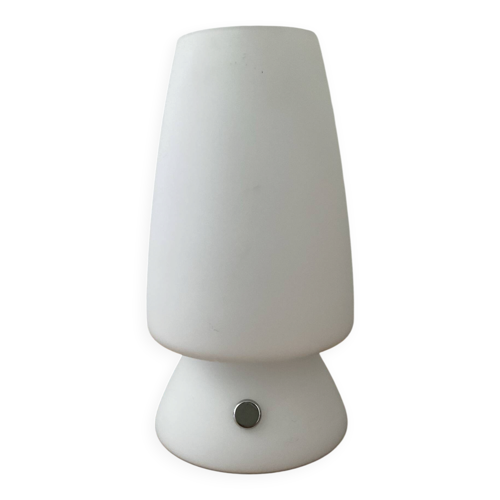 Small touch lamp in opaline from the 1980s.