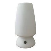 Petite lampe tactile en opaline années 80