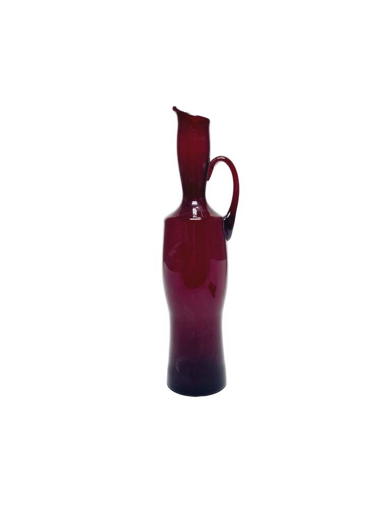 Postmodern jug by Zbigniew Horbowy for Sudety Glassworks, Poland, 1970s