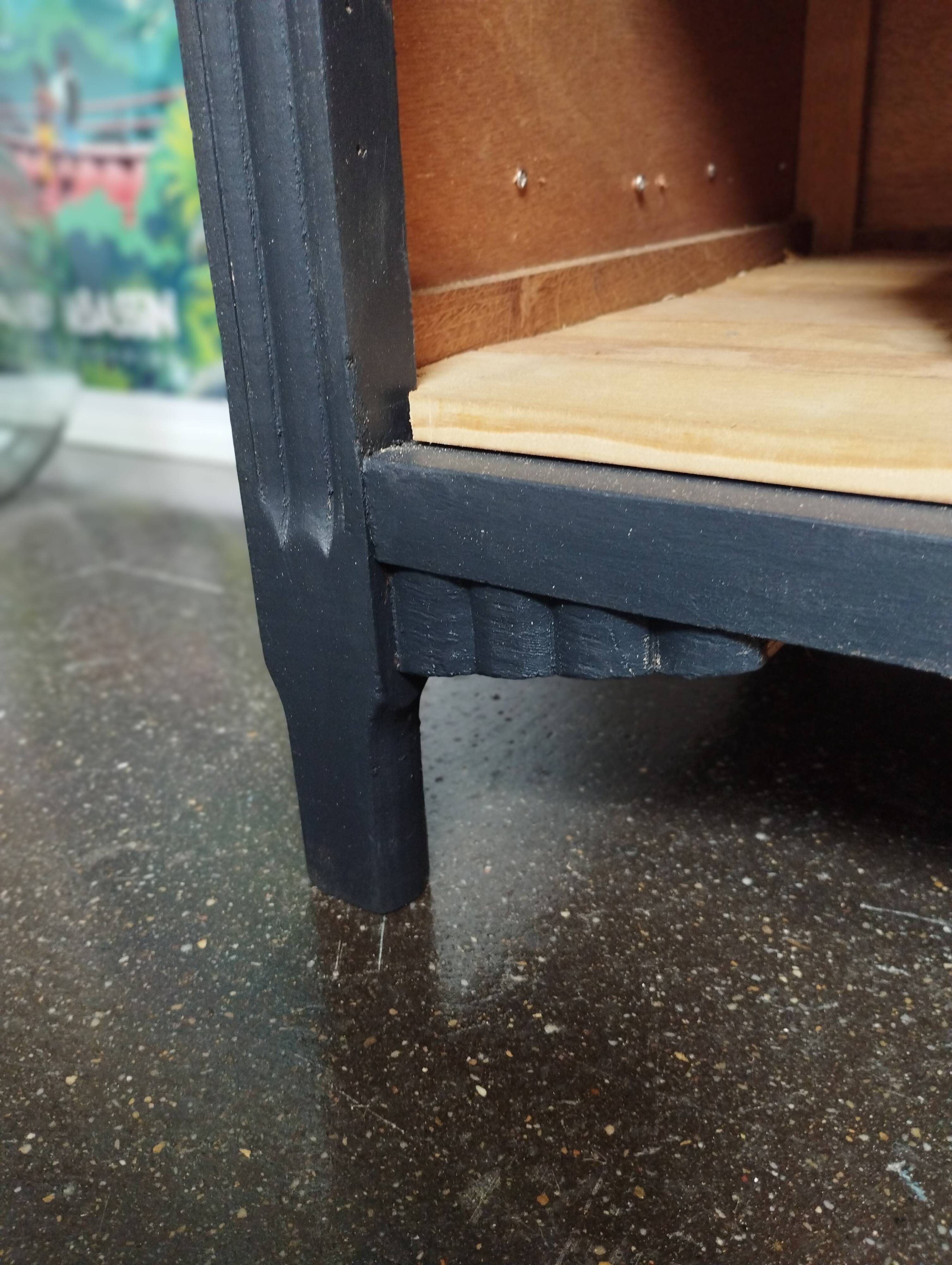 Small Vintage Buffet-Confiturier Black