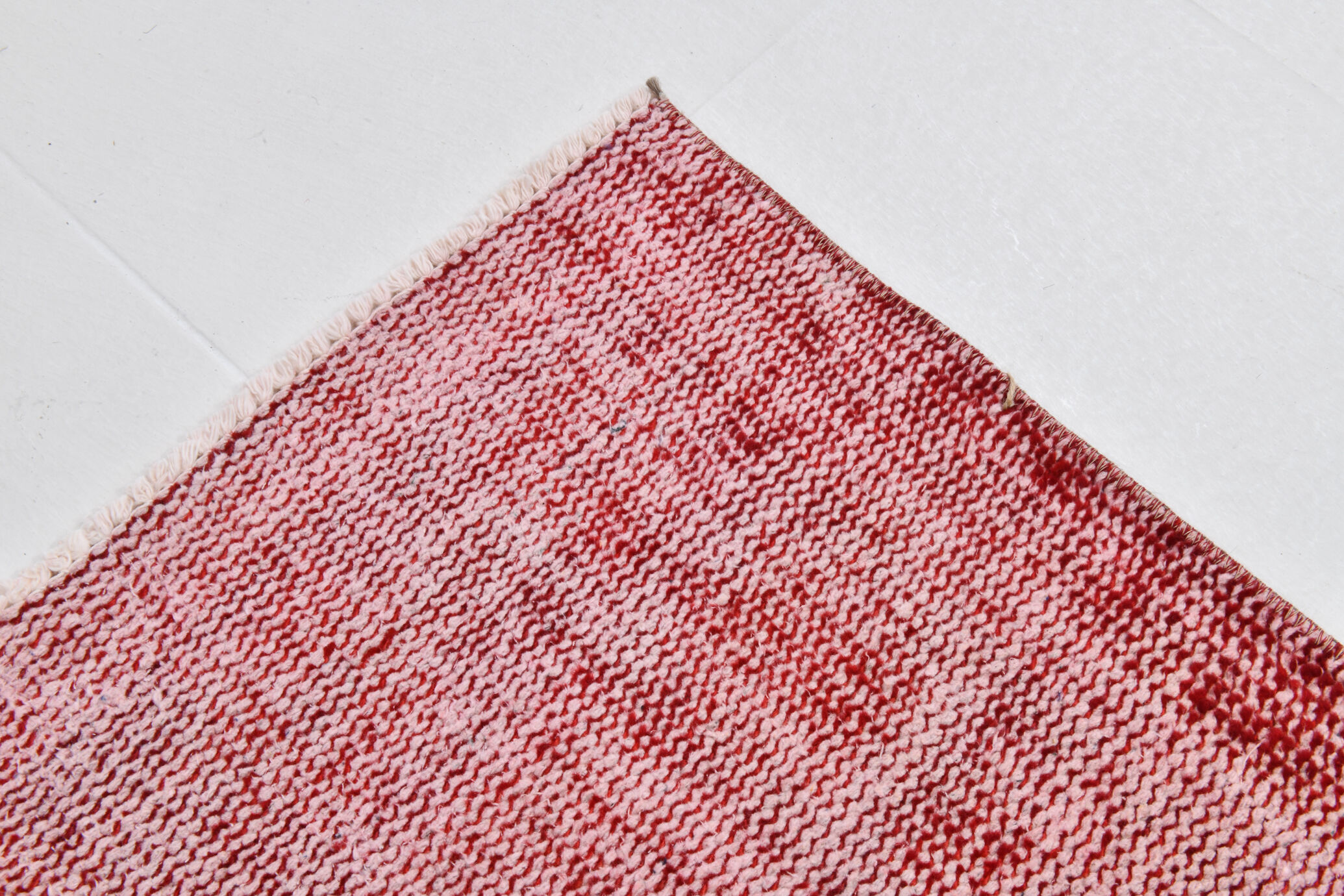 Pale red modern vintage rug