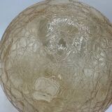 Globe luminaire verre craquelé