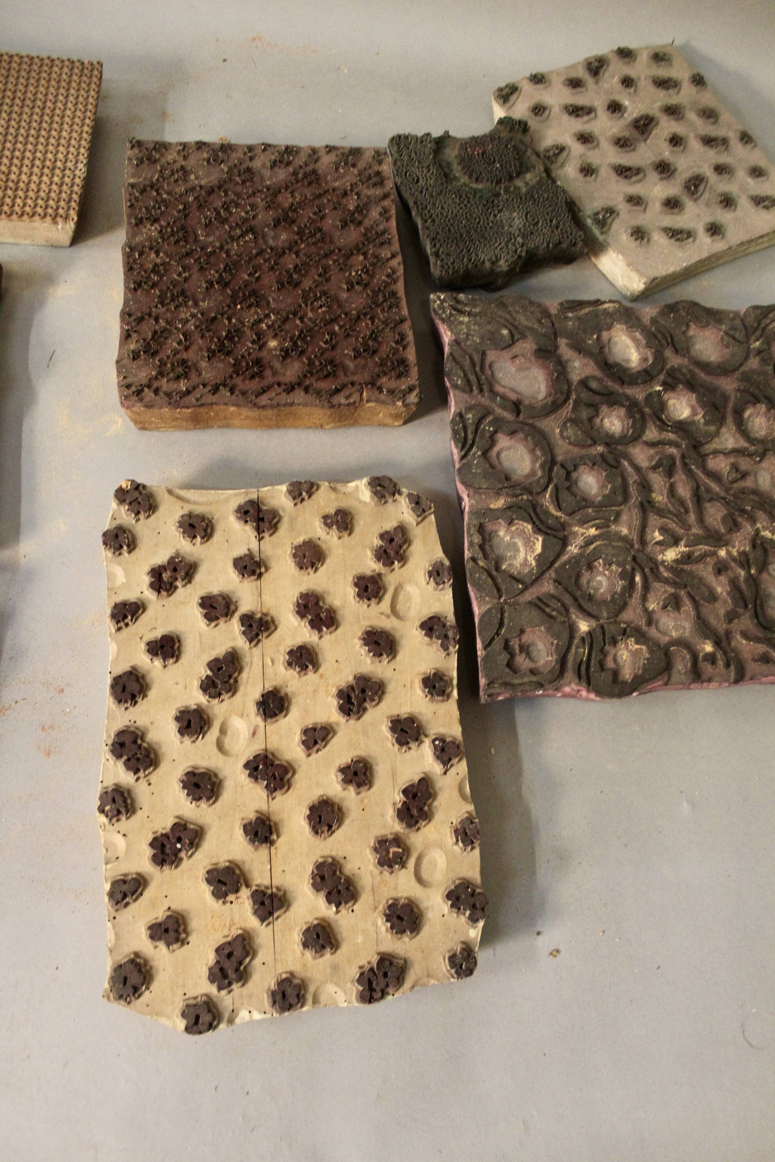 Set of 8 printing plates XIXth