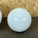 2x 60s 70s ball lamp floor lamp Acrilico PMMA Made in Italy Design 60s