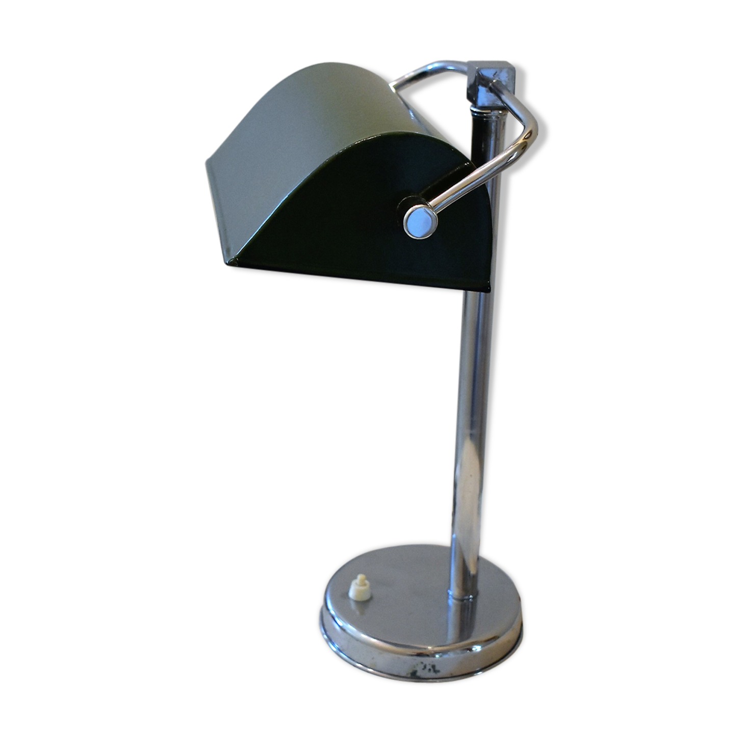 Notary lamp with green enamelled reflector