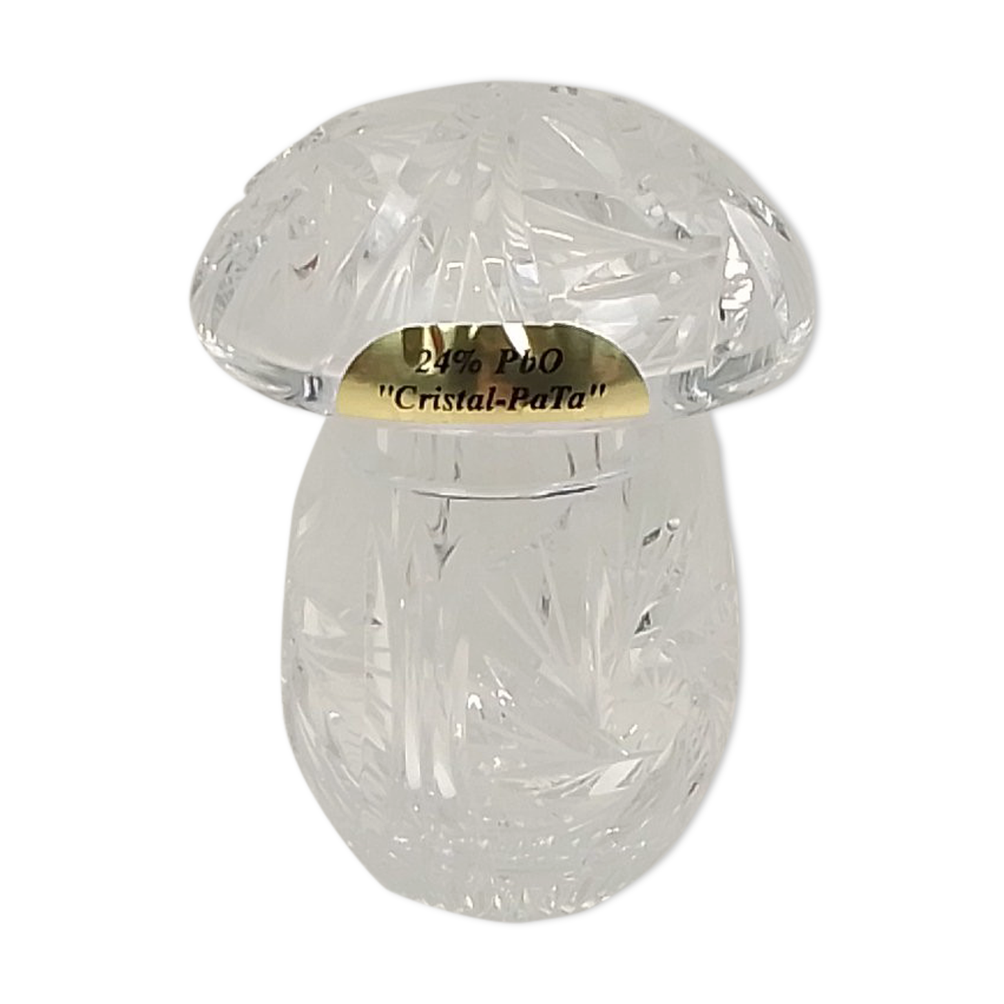 Boîte en cristal forme champignon 10 cm