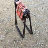 Paire de fauteuils piants de camping années 70