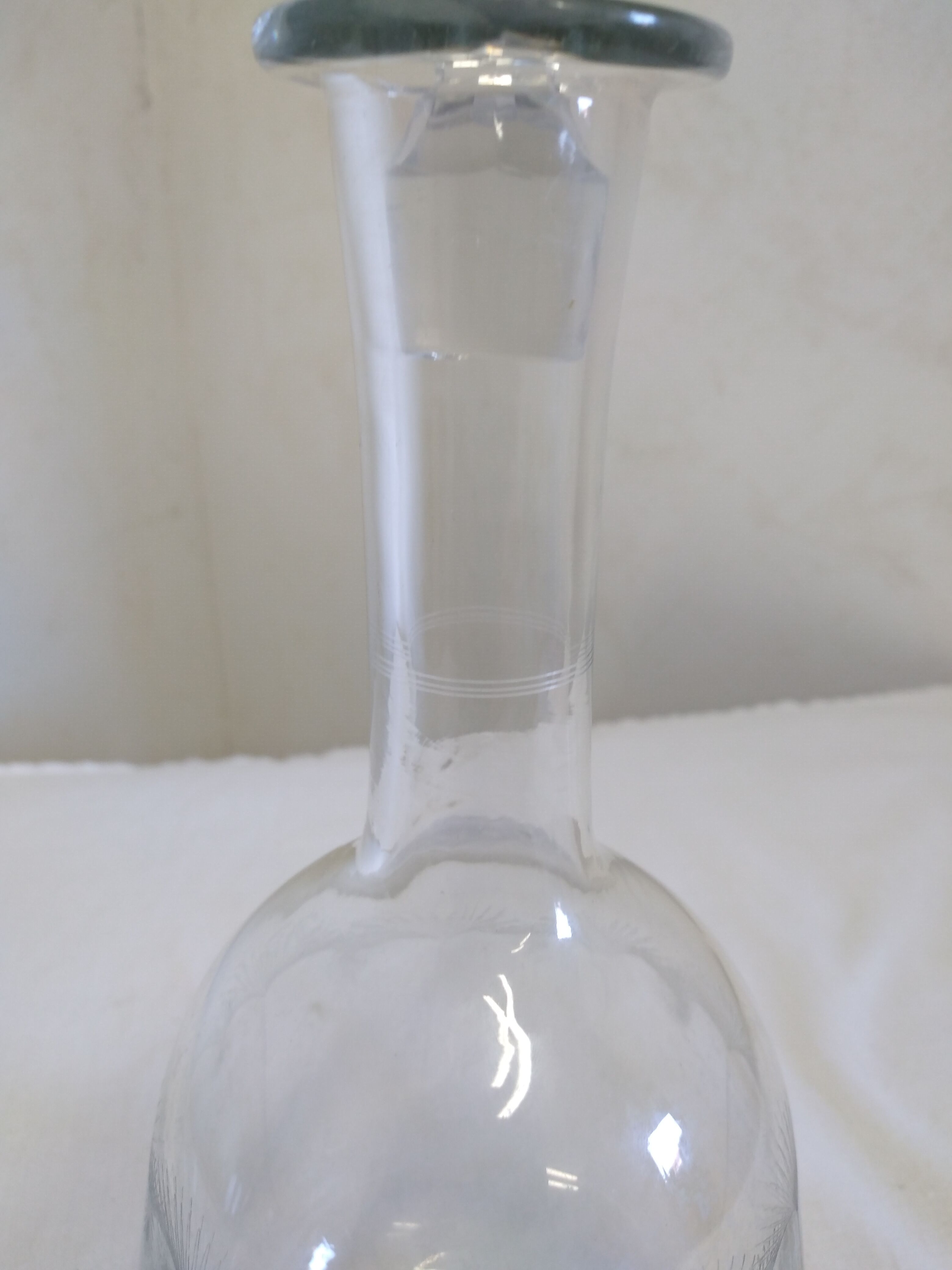 Carafe with antique glass stopper