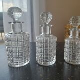 Textured glass perfume bottles