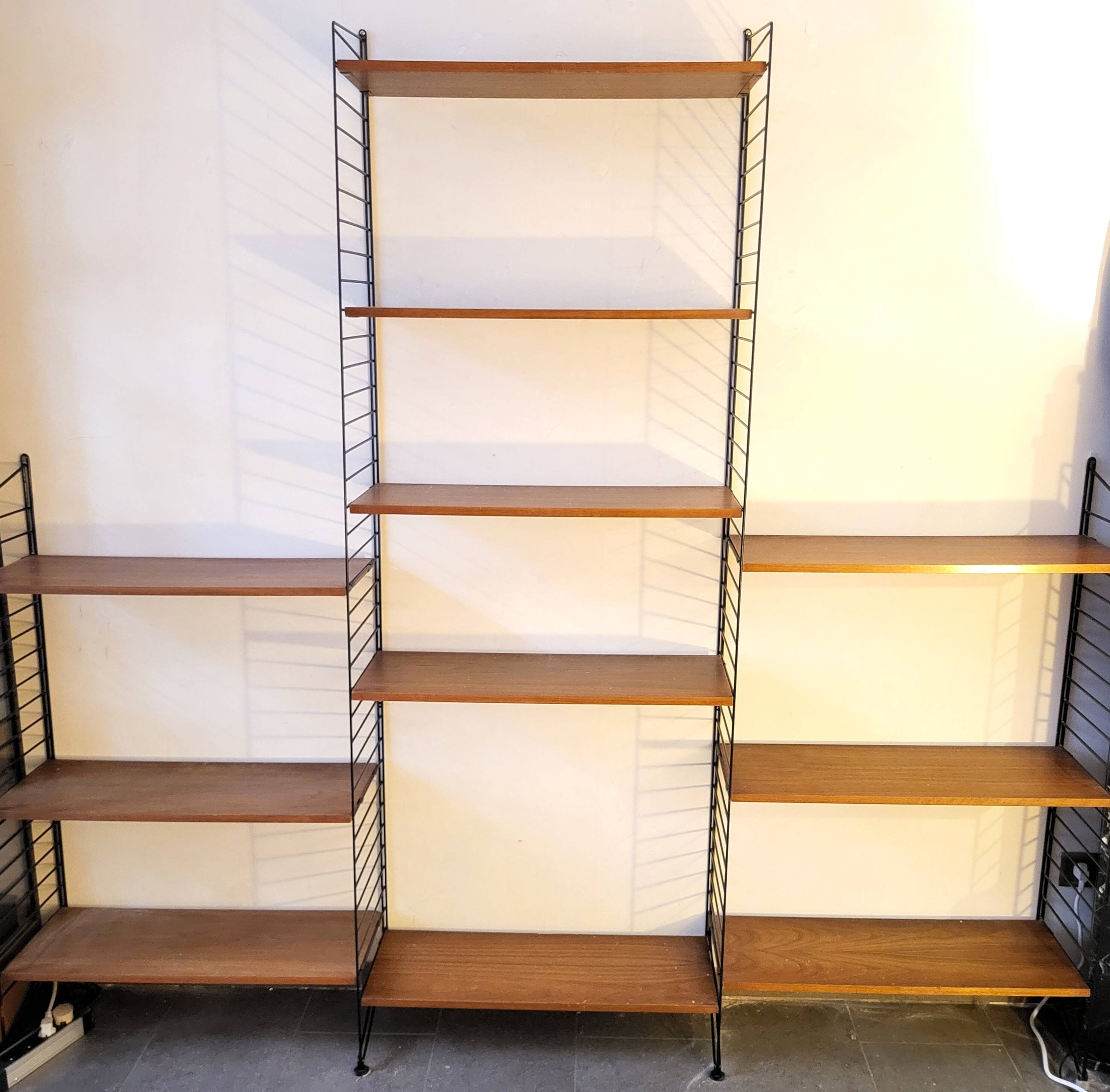 Large Modular String Shelf Scandinavian 1970s