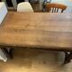 Antique solid oak dining table
