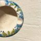 Blue flowers ceramic ashtray